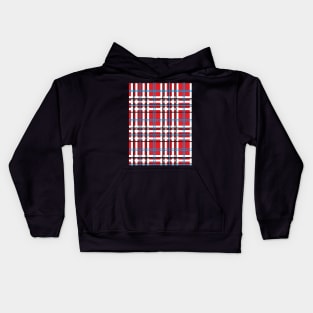 Clan Geometric Tartan,Checkered Kids Hoodie